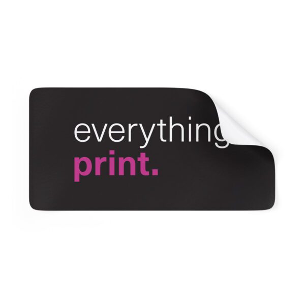 Rectangle self adhesive sticker